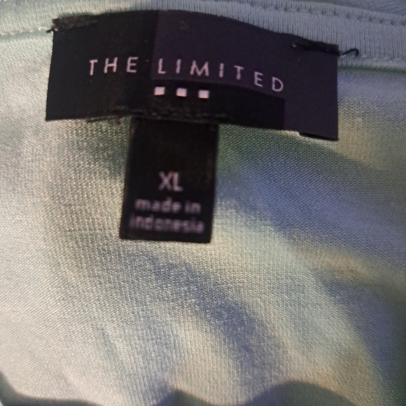 The LIMITED Green Wrap Style Stretch Long Sleeve Sz XL Blouse Top Pre-owed - Picture 4 of 4